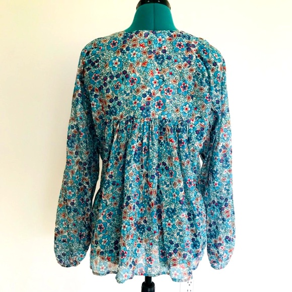 Warm  Floral Print Top - Picture 4 of 7